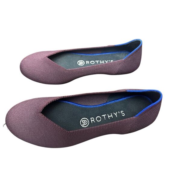 ROTHY’S Round Toe Eggplant Flats - Picture 2 of 8